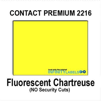 Premium 180,000 Contact 2216 Compatible Fluorescent Chartreuse General Purpose Labels for Contact 66.22/77.22/88.22 Price Guns - Full Case with 20 Ink Rollers (No Security Cuts) - Ideal for Retail Pricing, Inventory Labeling & Warehouse Organization