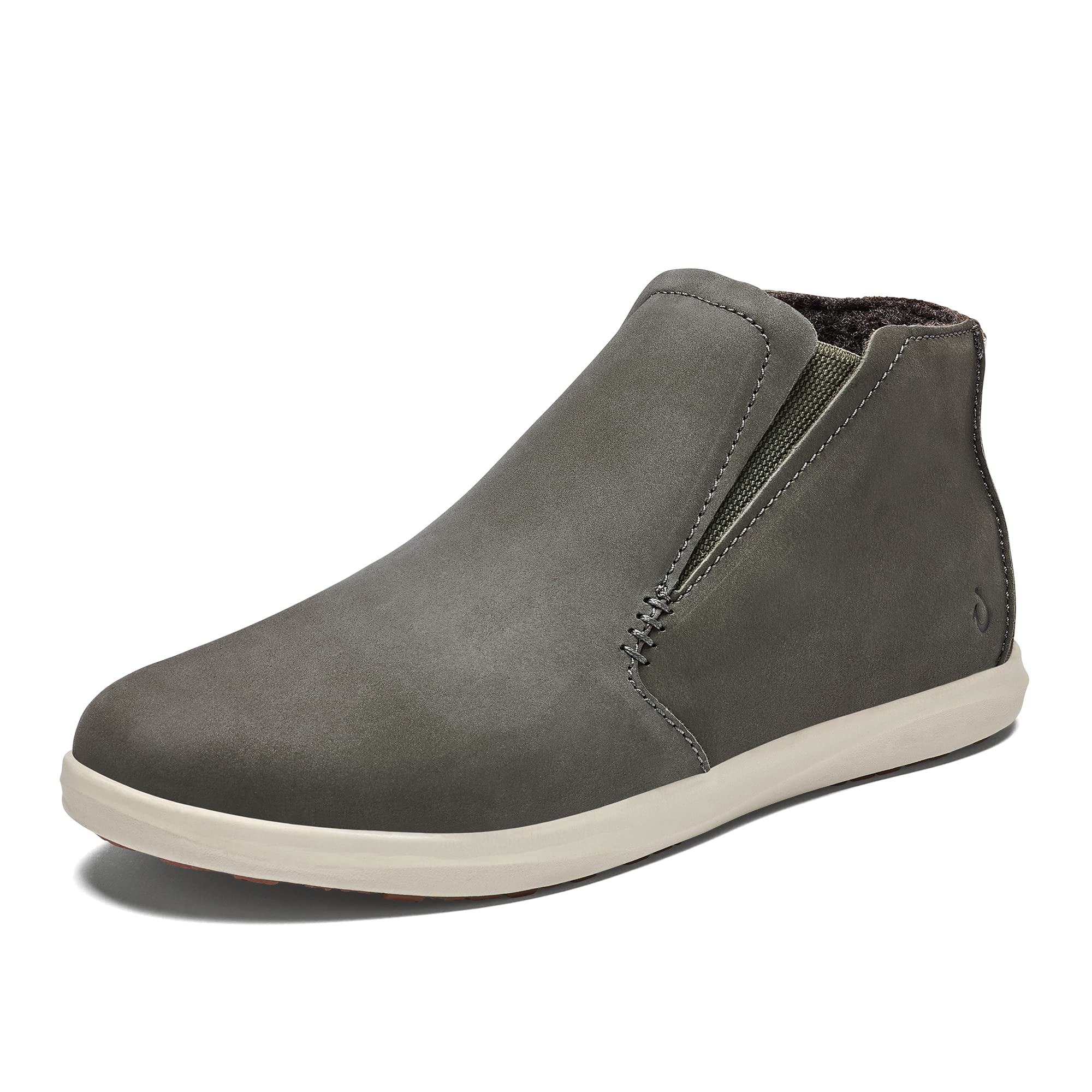 OLUKAI Hawai'iloa Manu Hope Women's Waterproof Leather Booties - Soft & Comfortable Full-Grain Leather, Elastic Gore Panels for Custom Fit, Non-Slip Wet Grip Rubber Soles - Perfect for Hiking, Travel & Outdoor Adventures