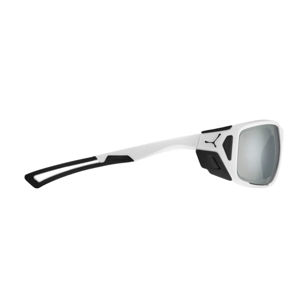 Unisex White Wraparound Sports Cycling Sunglasses with Magnetic Side Shields - UV Protection for Outdoor Running, Biking & Active Lifestyle
