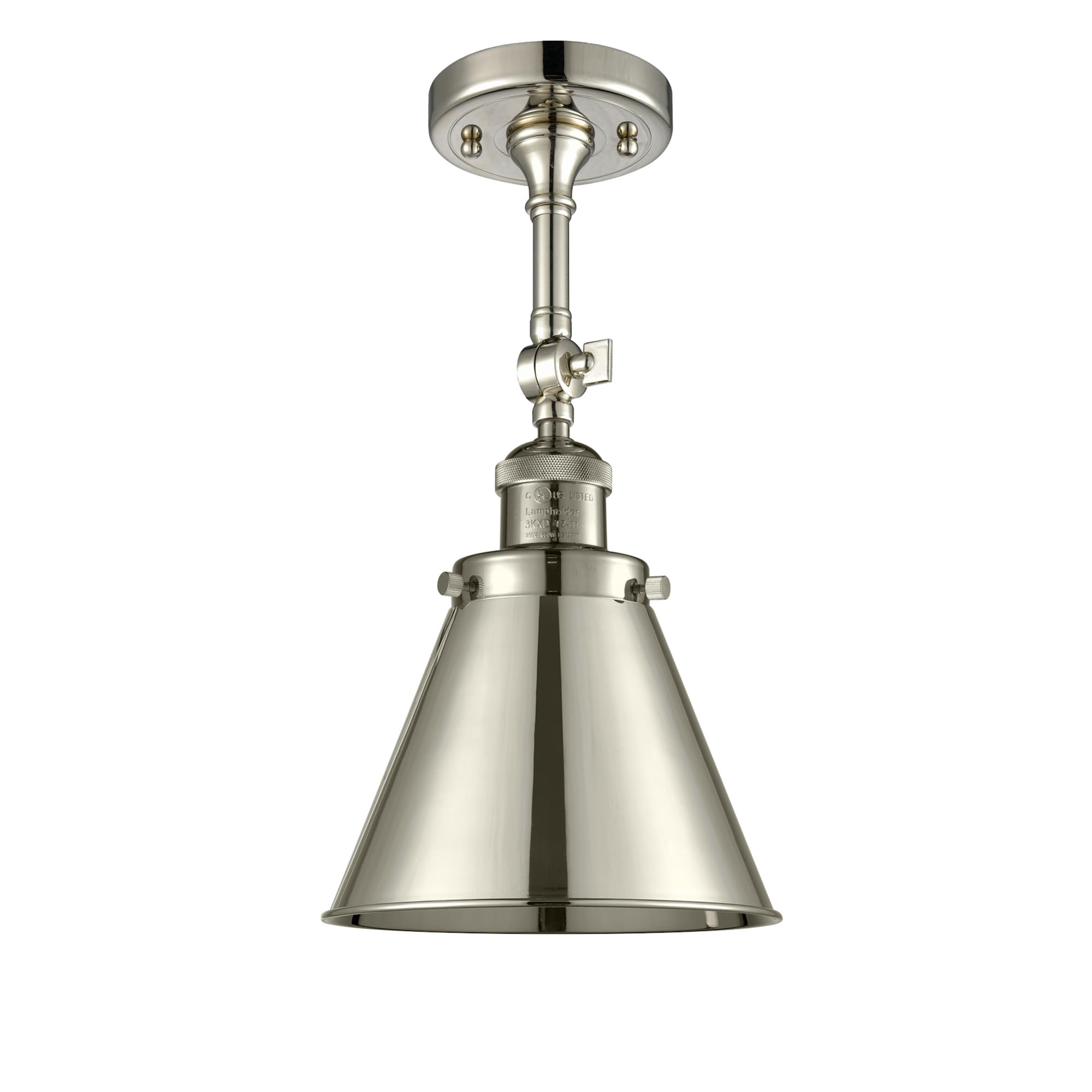 Innovations 203-PC-M13-PC 1 Light Wall Sconce in Polished Chrome - Perfect for Bedroom, Hallway, and Living Room Lighting Decor