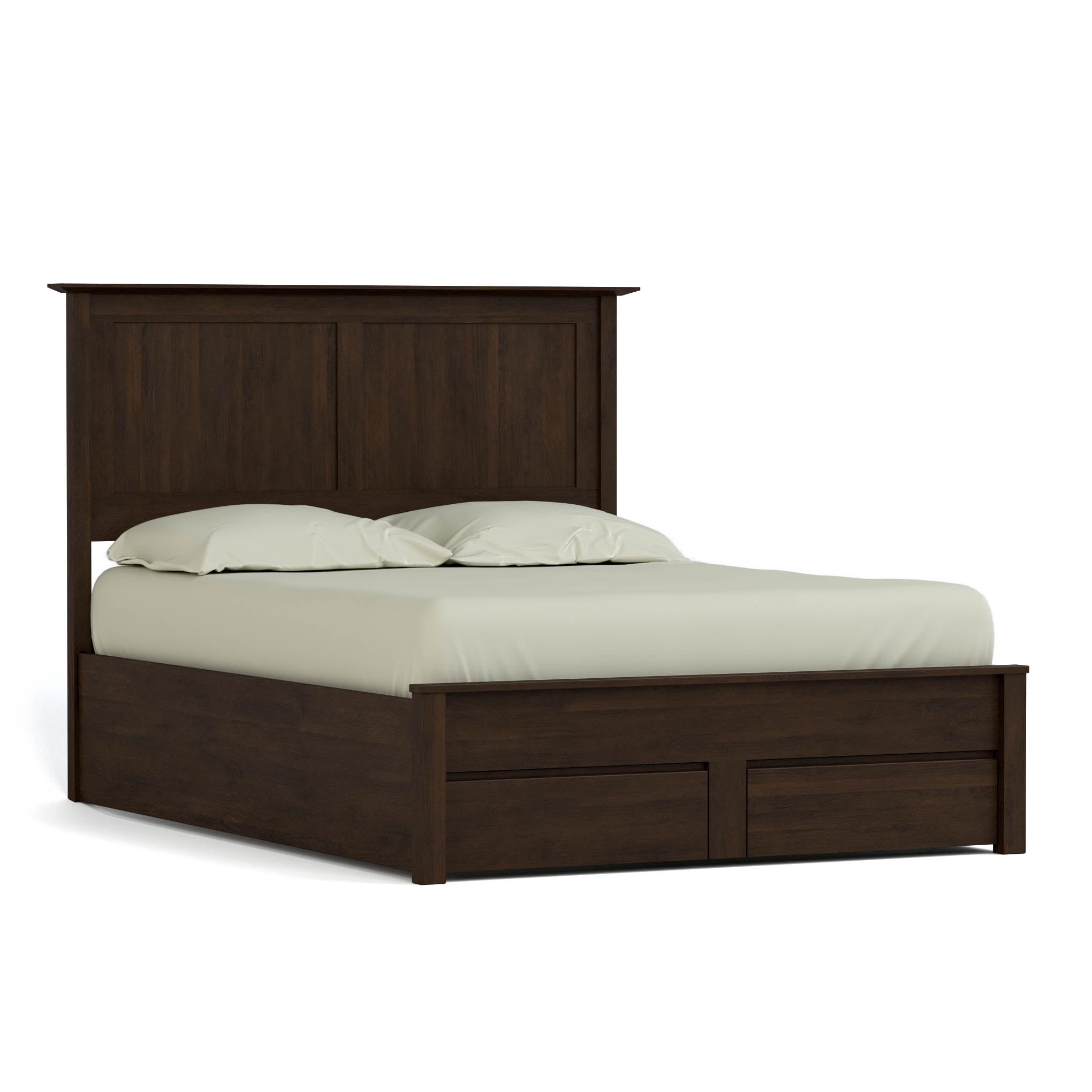 Gable Road Storage Bed - Queen Size Platform Bed with Underbed Storage Drawers for Small Spaces | Perfect for Apartments, Dorms & Guest Rooms