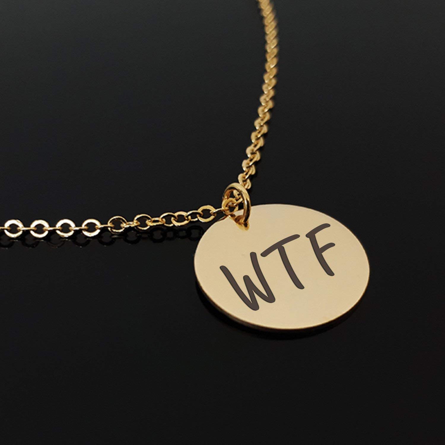 WTF Necklace - Best Friends BFF Necklace Set for Sister, Girlfriend & Bestie | Cute Matching Jewelry Gift for Women | Perfect for Birthdays, Anniversaries & Friendship Day