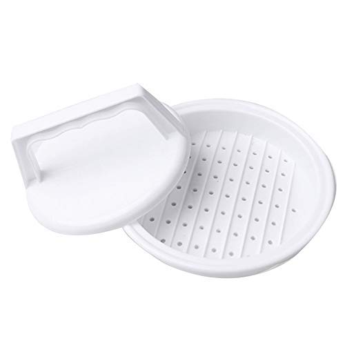 KAUTO Burger Press Hamburger Patty Maker - Stainless Steel Patty Press for Perfect Homemade Burgers, Grilling & BBQ Accessories | Dishwasher Safe & Durable for Regular Beef, Turkey & Veggie Burgers | Ideal for Backyard BBQs, Cookouts & Family Gatherings