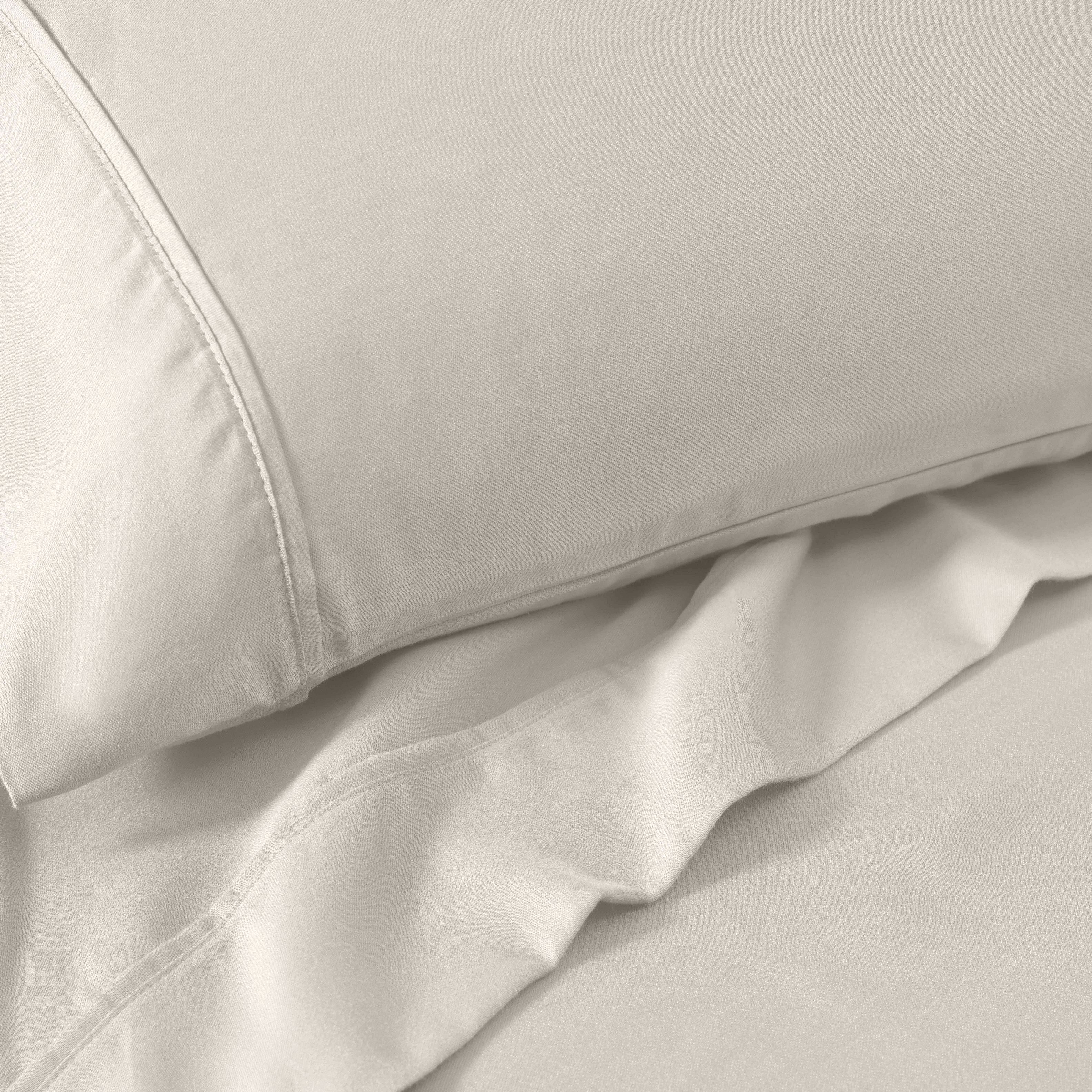 1200 Thread Count Cotton Rich Solid Deep Pocket Bed Sheet Set - Queen Size, Ultra Soft & Breathable - Perfect for Luxury Hotels, Guest Rooms & Master Bedrooms