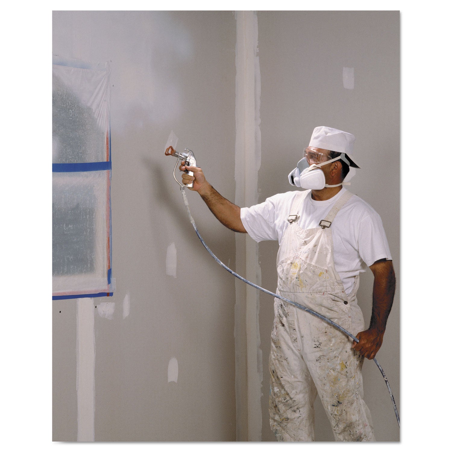 3M™ Half Facepiece Disposable Respirator Assembly - Large Size for Dust, Paint & Chemical Protection | Ideal for Construction, Woodworking & Industrial Safety Use