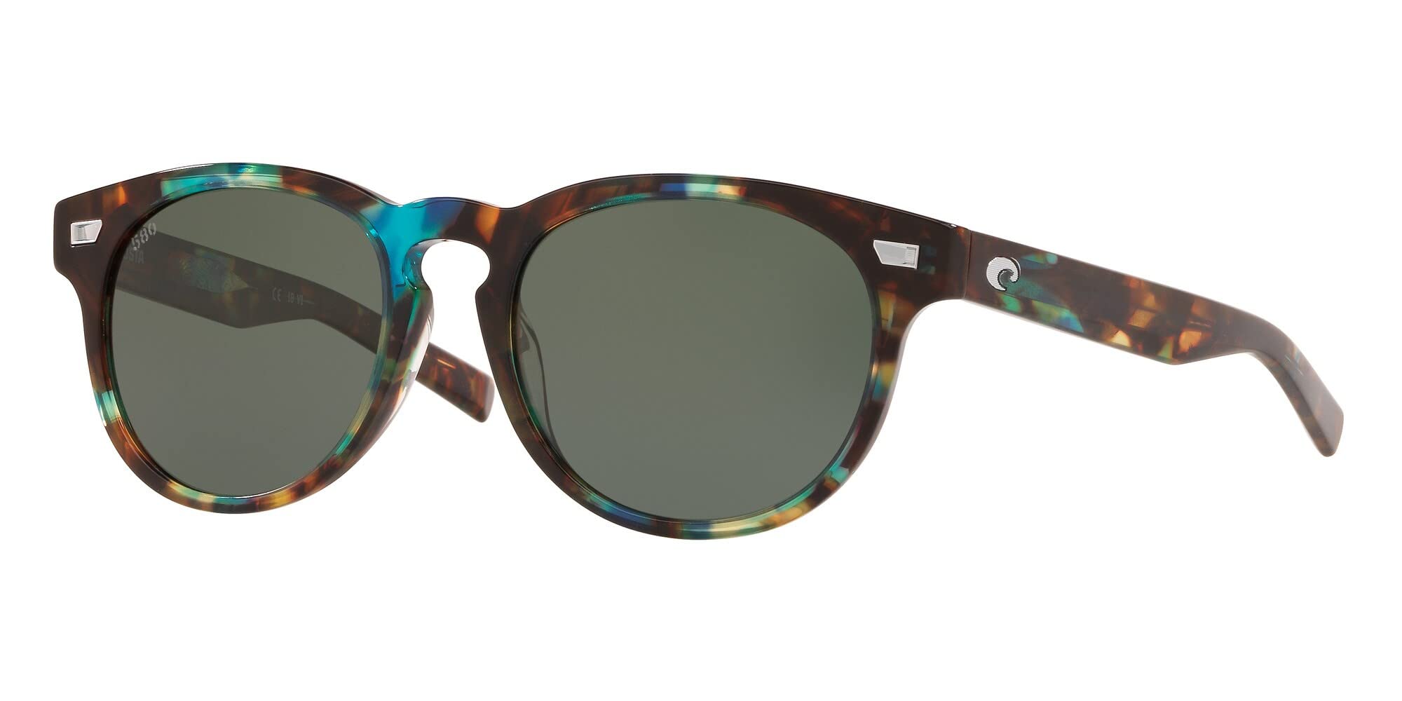 Costa Del Mar Men's Del Mar Round Polarized Sunglasses - UV Protection, Lightweight & Durable for Outdoor Activities, Fishing, Driving & Beach