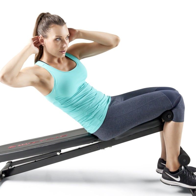 Marcy MKB211 Adjustable Utility Weight Bench for Home Gym - Perfect for Strength Training, Dumbbell Workouts & Full-Body Exercises
