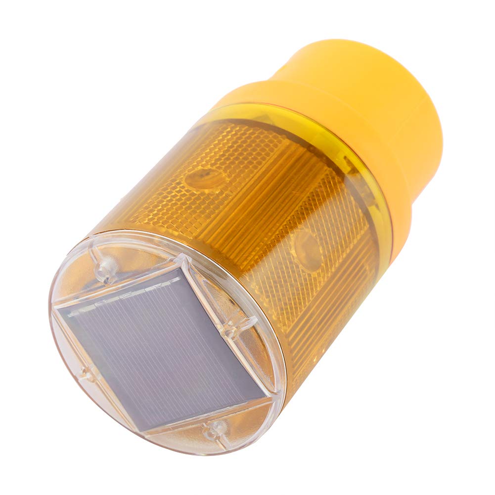 Solar Powered LED Flashing Car Warning Light - 0.3W Yellow Emergency Beacon for Vehicles, Roadside Safety - Perfect for Outdoor Use in Snow, Mud, Windy Conditions & Hazardous Weather Scenarios