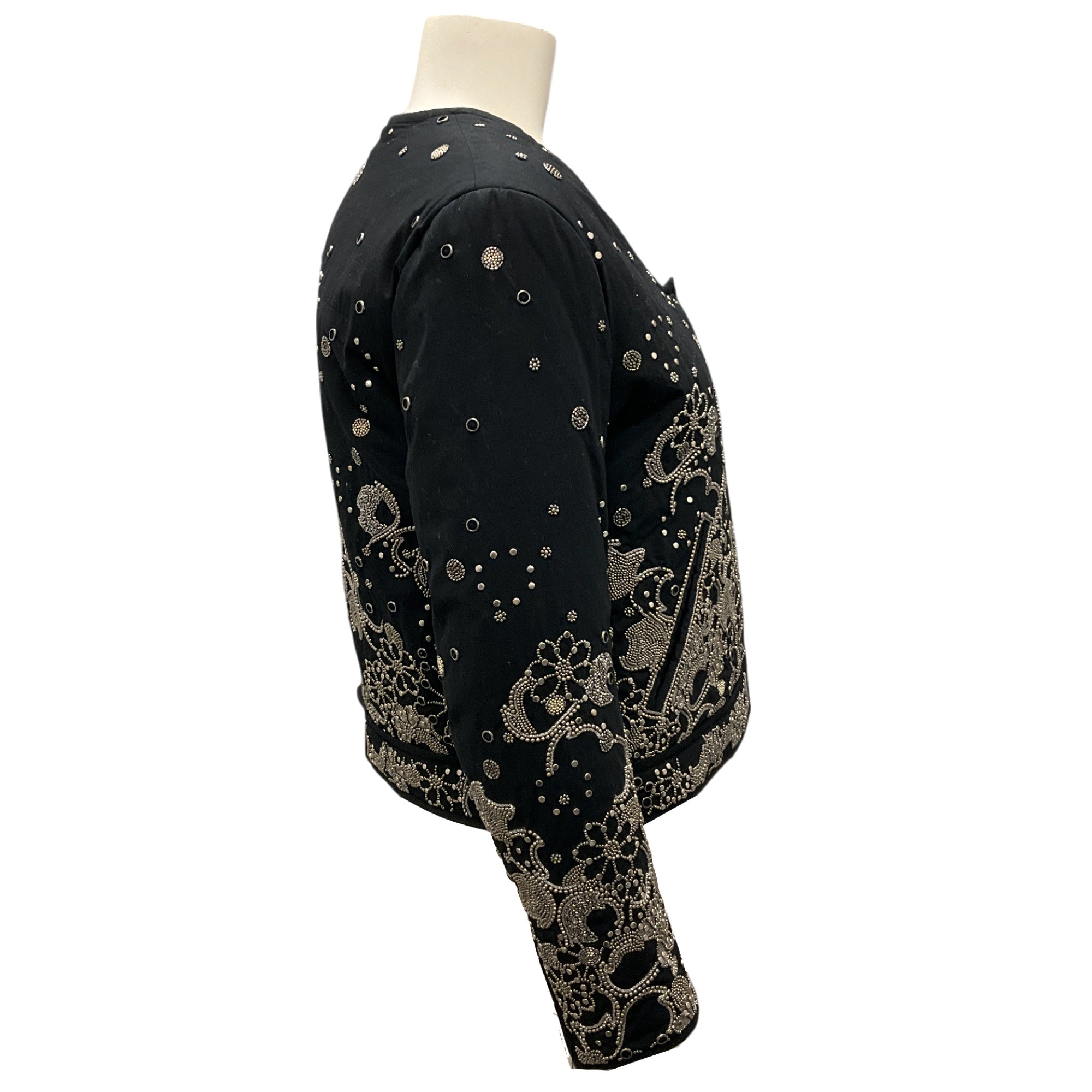 Isabel Marant Black Dolli Floral Embroidered Jacket for Women - Stylish Spring Outerwear for Casual Outings & Date Nights