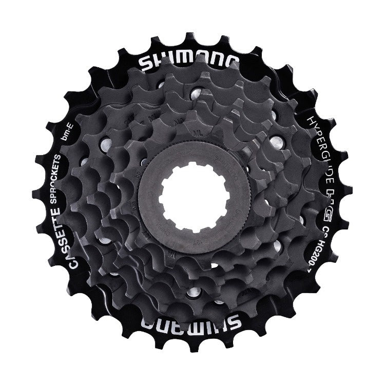 Shimano CS HG200 7 Speed Bike Cassette Sprocket - Compatible with 7-Speed Bicycles for Road & Mountain Biking | Smooth Gear Shifting for Commuting & Trail Riding