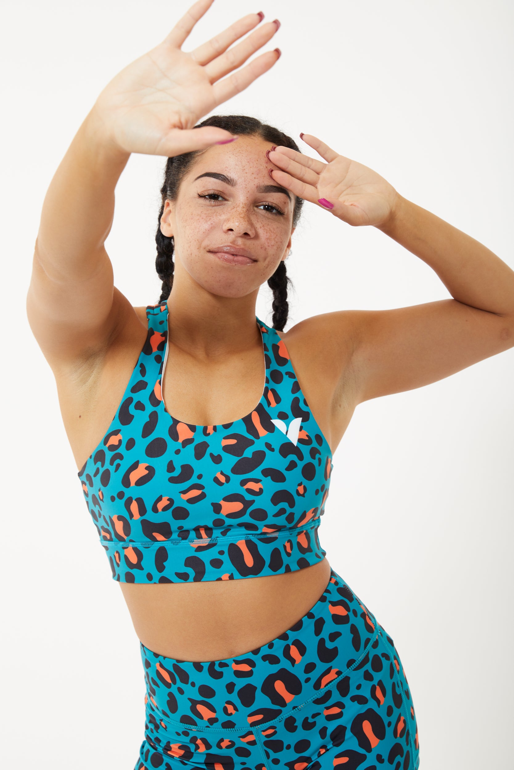 Rumble In The Jungle Sports Bra - High Support Workout Bra for Women - Yoga, Running, Gym & Fitness Activities