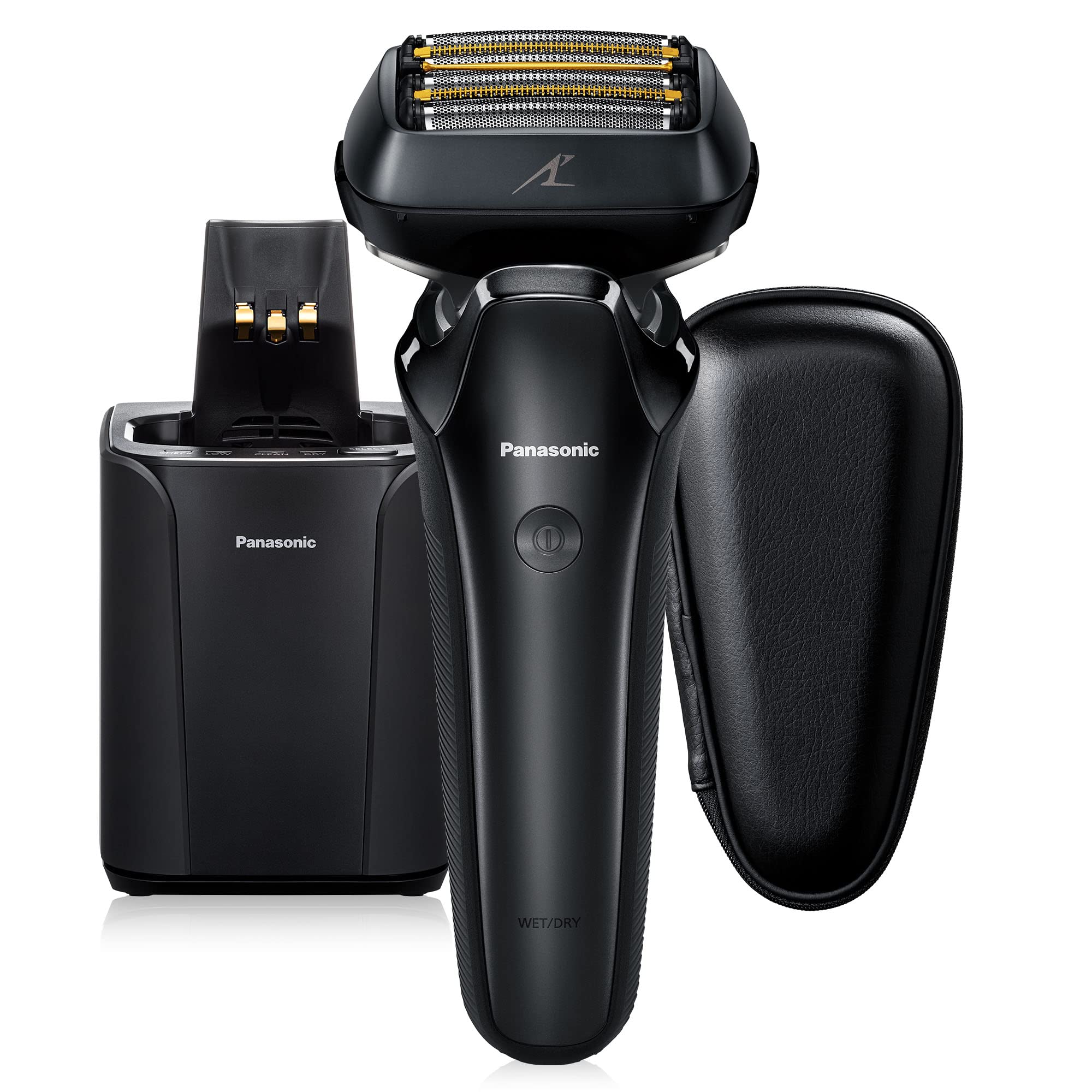 Panasonic ES-LS9A-K ARC6 Six-Blade Men's Electric Razor with Automatic Cleaning & Charging Station - Black | Wet/Dry Shaving for Travel & Daily Grooming