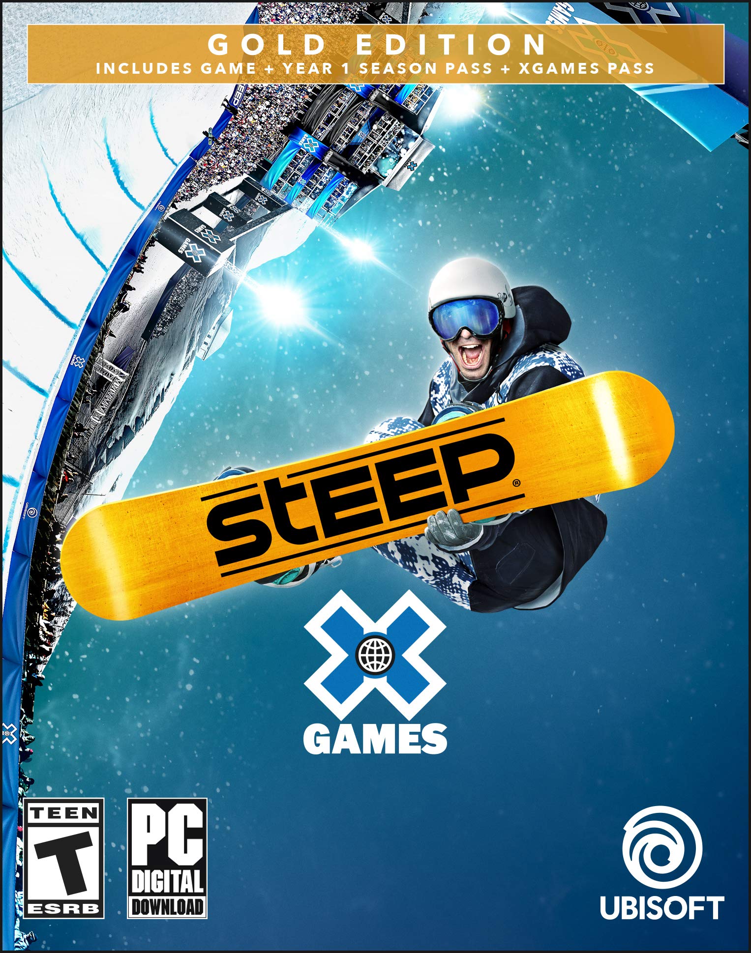 Steep X Games Gold Edition PC Game Code - Ubisoft Connect | Extreme Winter Sports Simulation for PC Gamers