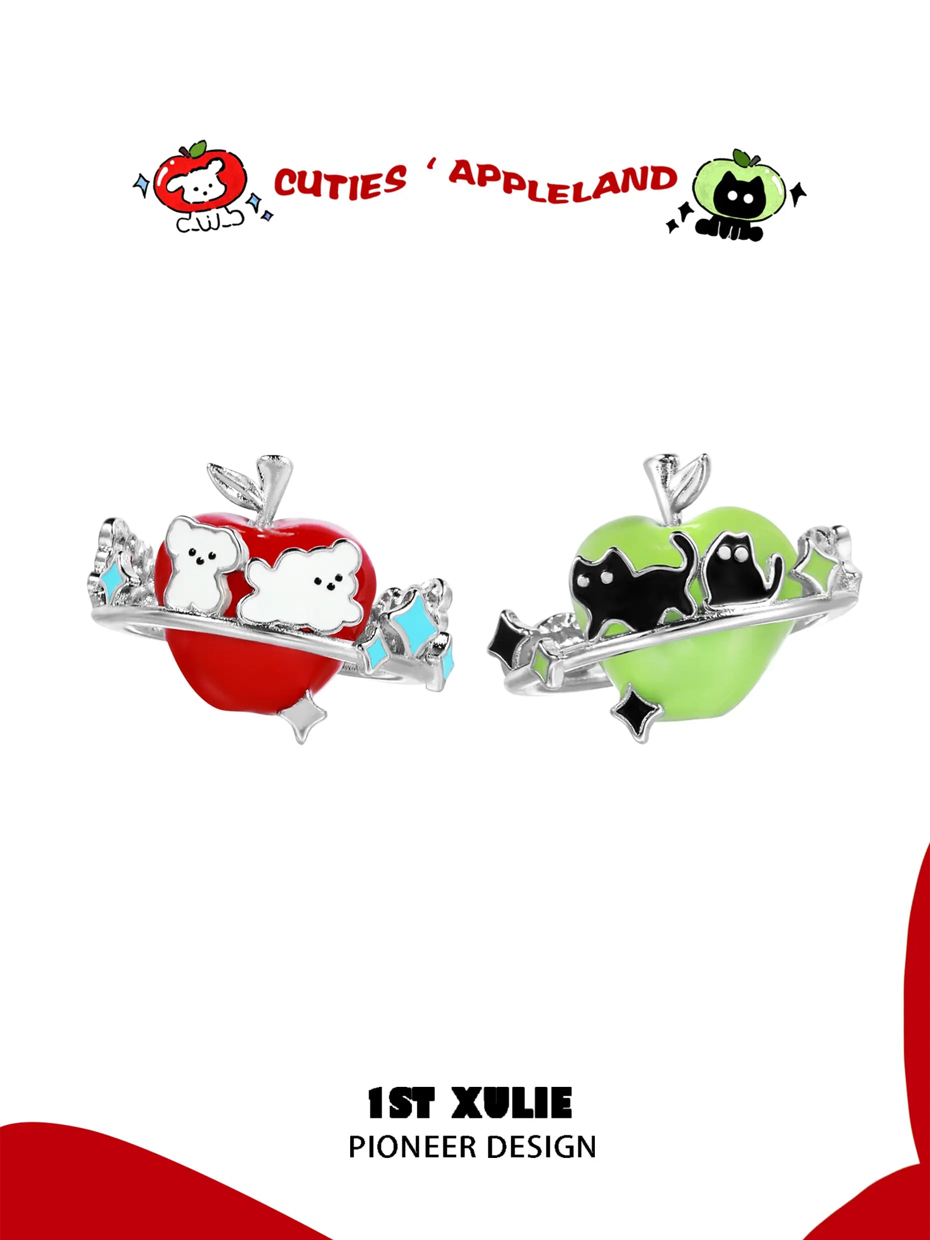 18k Platinum Plated Cute Kitten & Puppy Earrings for Women - Perfect Gift for Pet Lovers, Valentine's Day & Everyday Wear