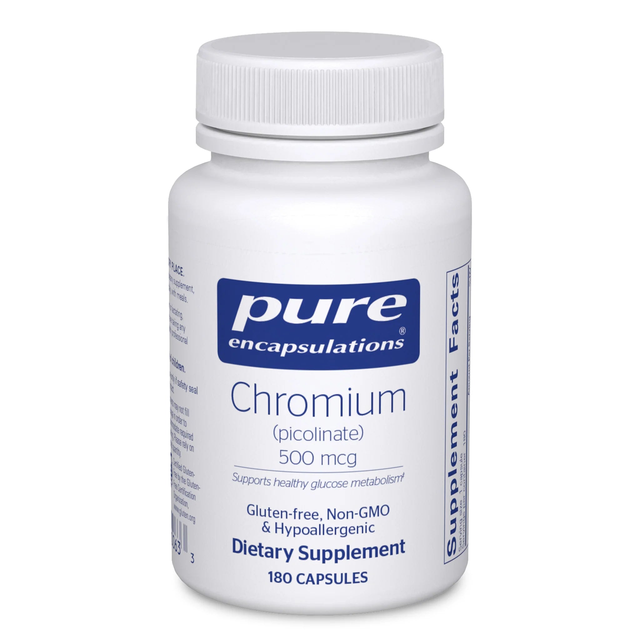 Chromium Picolinate 500mcg Supplement - Supports Blood Sugar Control & Metabolism - Ideal for Weight Management & Energy Boost