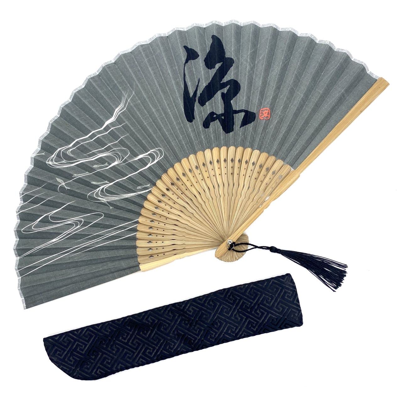 Elegant Chinese & Japanese Hand Folding Fan - Portable Bamboo Foldable Rave Fan for Summer Cooling, Dance Parties & Cultural Events