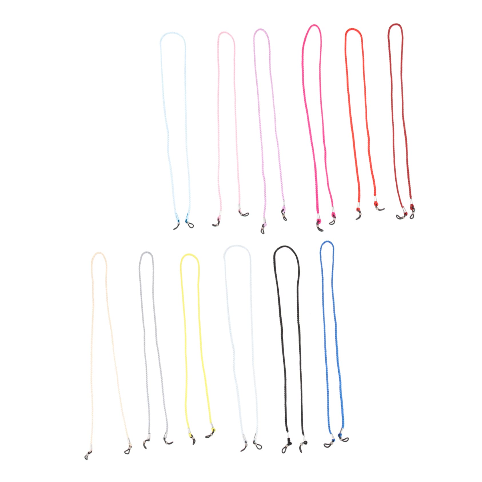 12pcs Colorful Girls Sunglasses Strap - Sports Glasses Lanyard for Active Kids