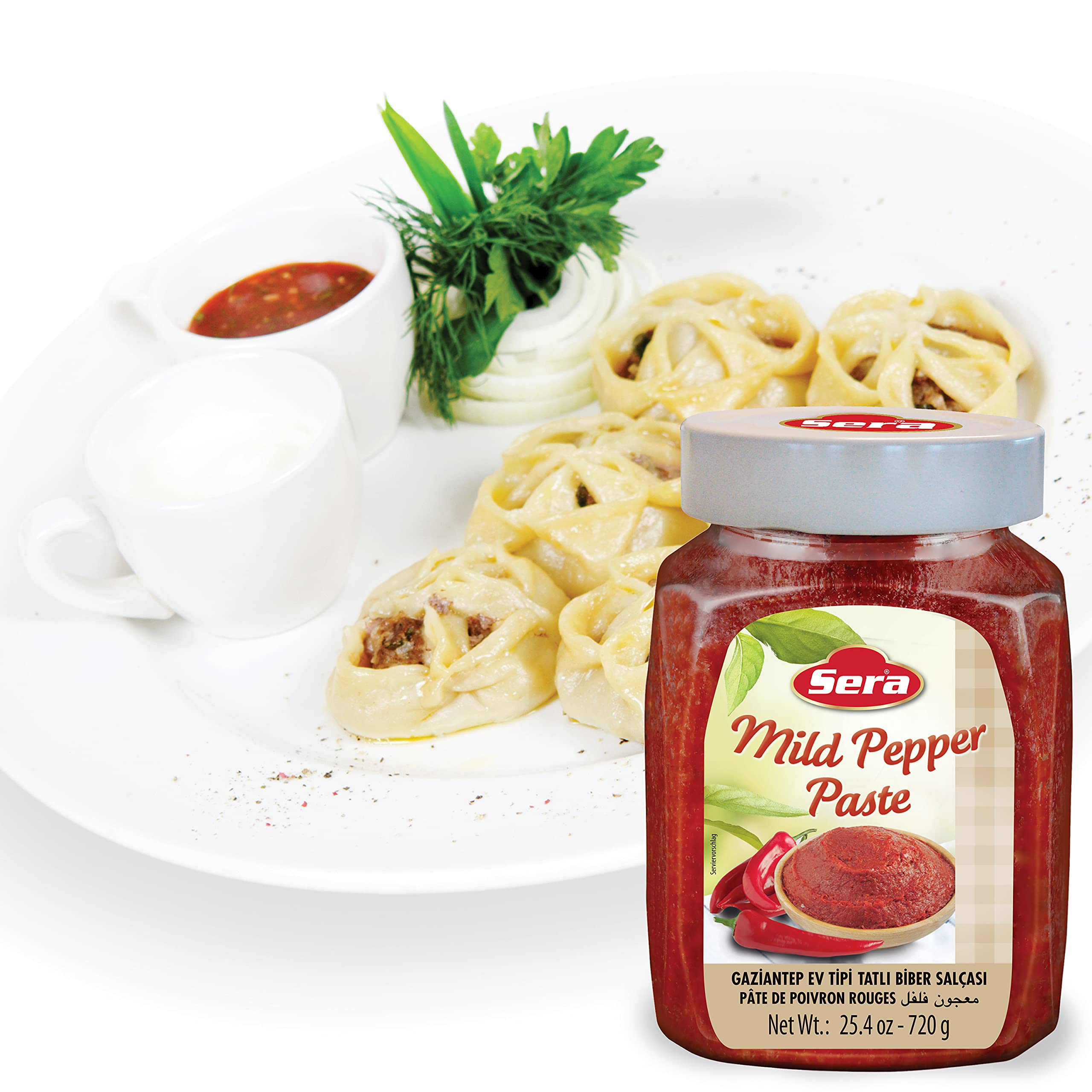 Sera Mild Pepper Paste 25.4 Oz (2 Pack) – Sugar-Free, No Artificial Preservatives – Add Spicy Flavor to Cooking, Sandwiches, Tacos & BBQ – Perfect for Home Chefs & Food Lovers