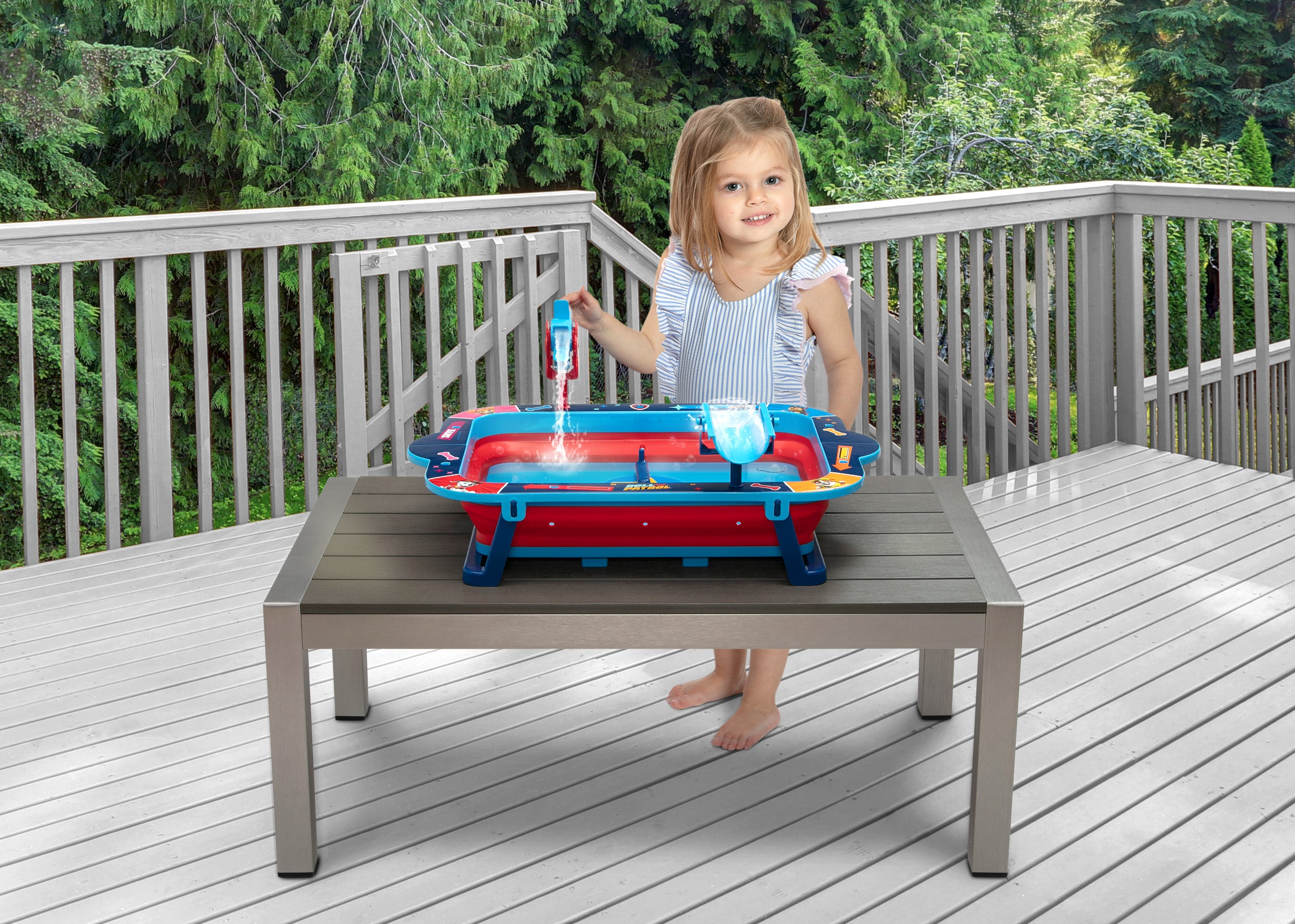 PAW Patrol Collapsible Water Activity Table for Kids - Portable Outdoor Water Play Table for Toddlers - Perfect for Backyard, Pool, and Beach Fun