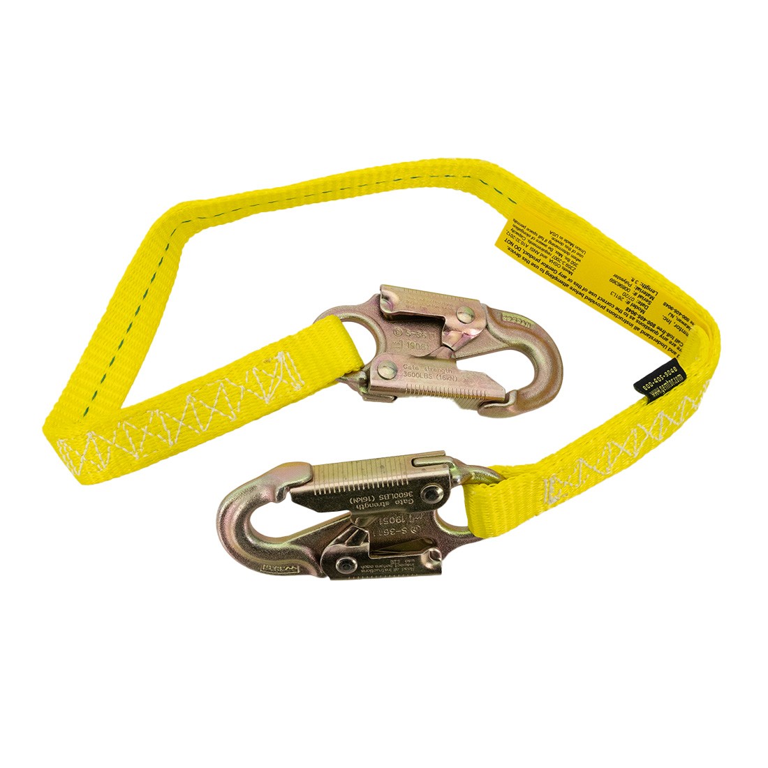 Premium Gemtor Web Lanyard with Secure Locking Snap Hooks - ID Badge Holder for Work, Events & Conferences (Black)