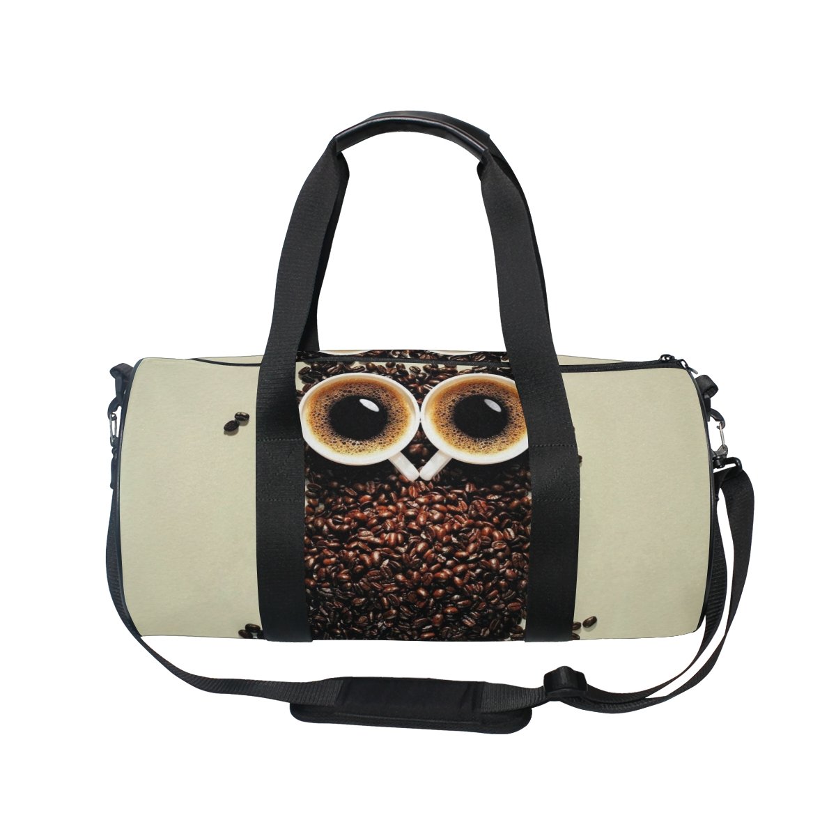 Premium Owl Art Travel Duffel Bag - Large Capacity Gym Bag for Men & Women - Perfect for Coffee Lovers, Sports, Gym & Weekend Getaways