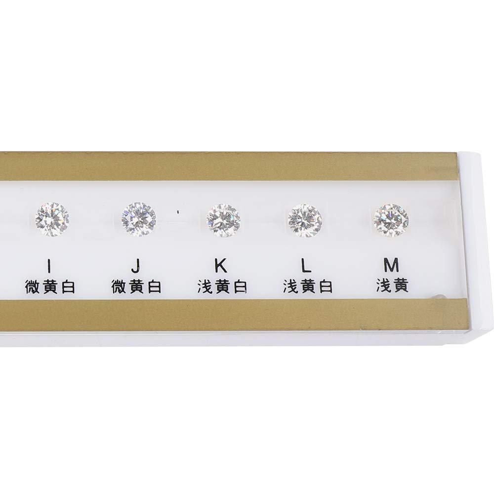 10CT Diamond Color Grading Grader Set - Professional D-M Color Tester Tool with 6.5mm White Diamonds for Jewelry Appraisal, Gemstone Evaluation & Diamond Certification (Ideal for Jewelers, Gemologists & Diamond Traders)