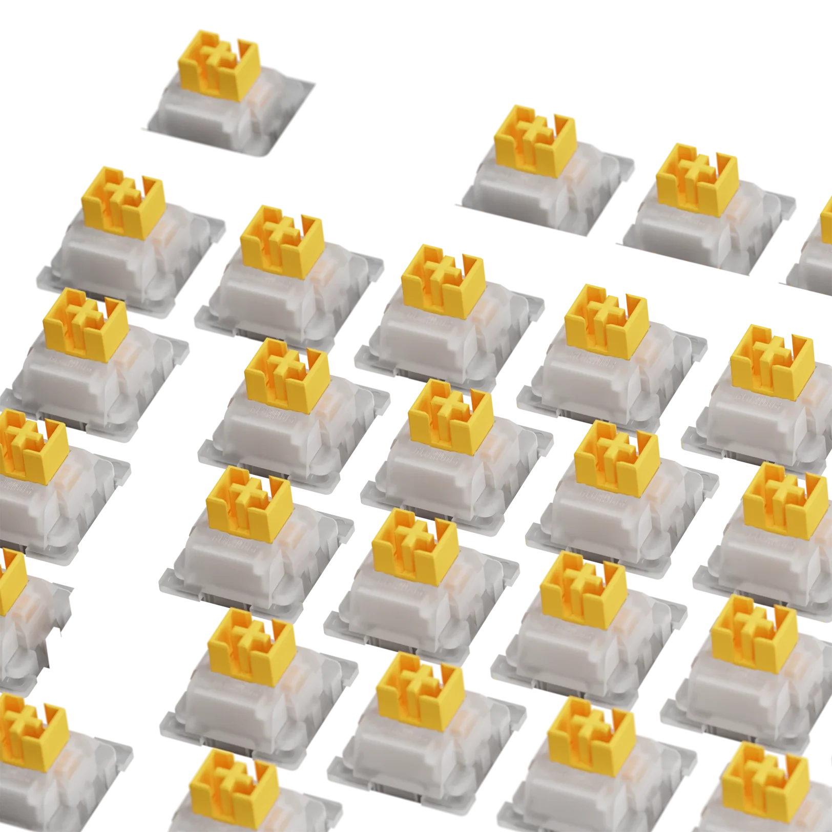 Glorious Panda Silent Mechanical Keyboard Switches - 100 Pack ANSI Compatible for Quiet Typing & Gaming