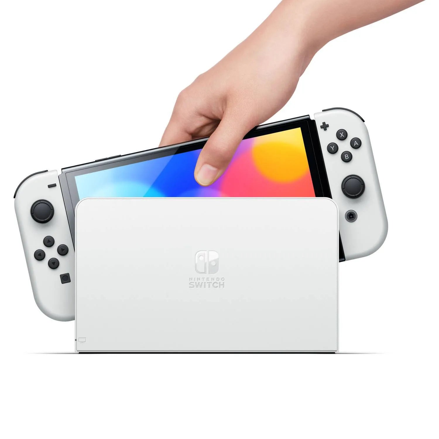 Nintendo Switch OLED Model - White Console | Portable Gaming for Travel, Home & Parties