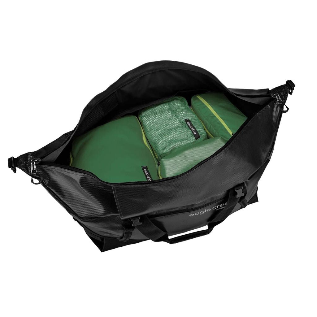 Eagle Creek Migrate 110L Ultra Tough Wheeled Duffel Bag - Heavy Duty Travel Luggage for Adventure, Camping & Air Travel - Black