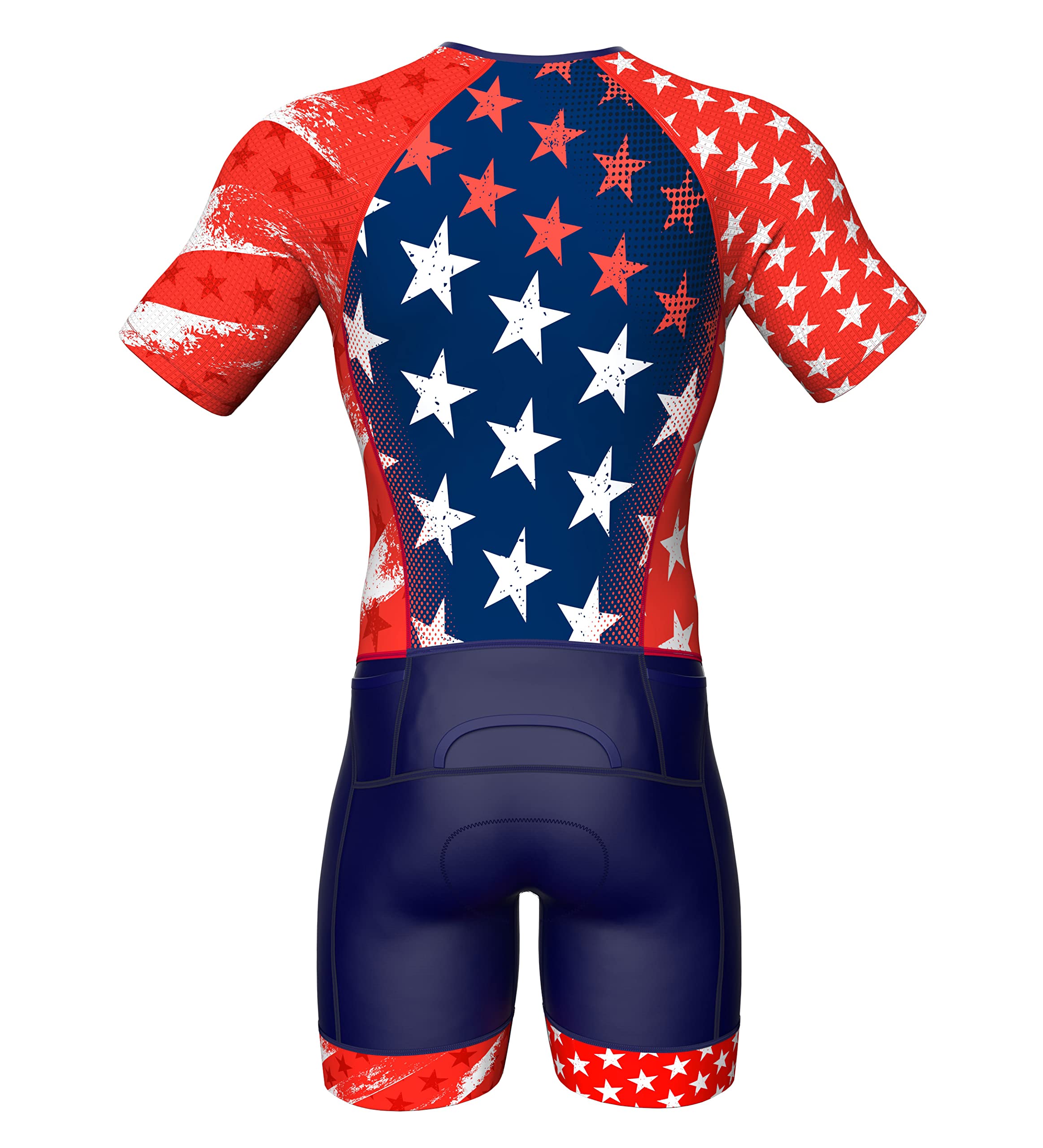 Sparx Men's Elite Aerosuit Triathlon Suit - Short Sleeve Triathlon Skinsuit for Competitive Swimming, Cycling & Running - High Performance Triathlon Gear for Men