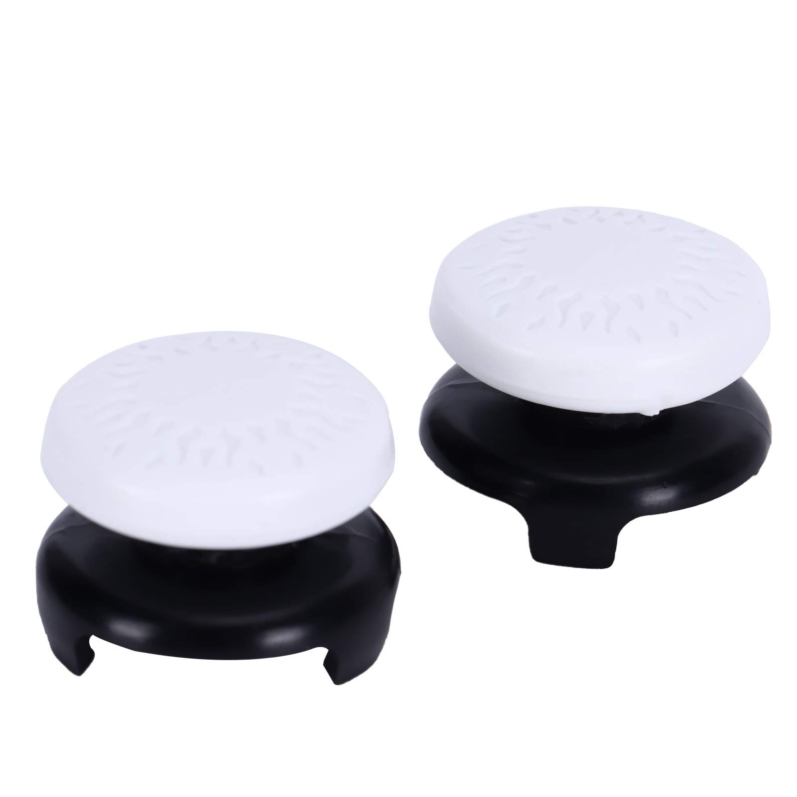 2 Pcs Soft Silicone Thumbstick Grip Caps for PS5/Xbox/Controller - Anti-Slip Joystick Cover with ABS Base - Perfect for Gaming, Streaming & Long Play Sessions