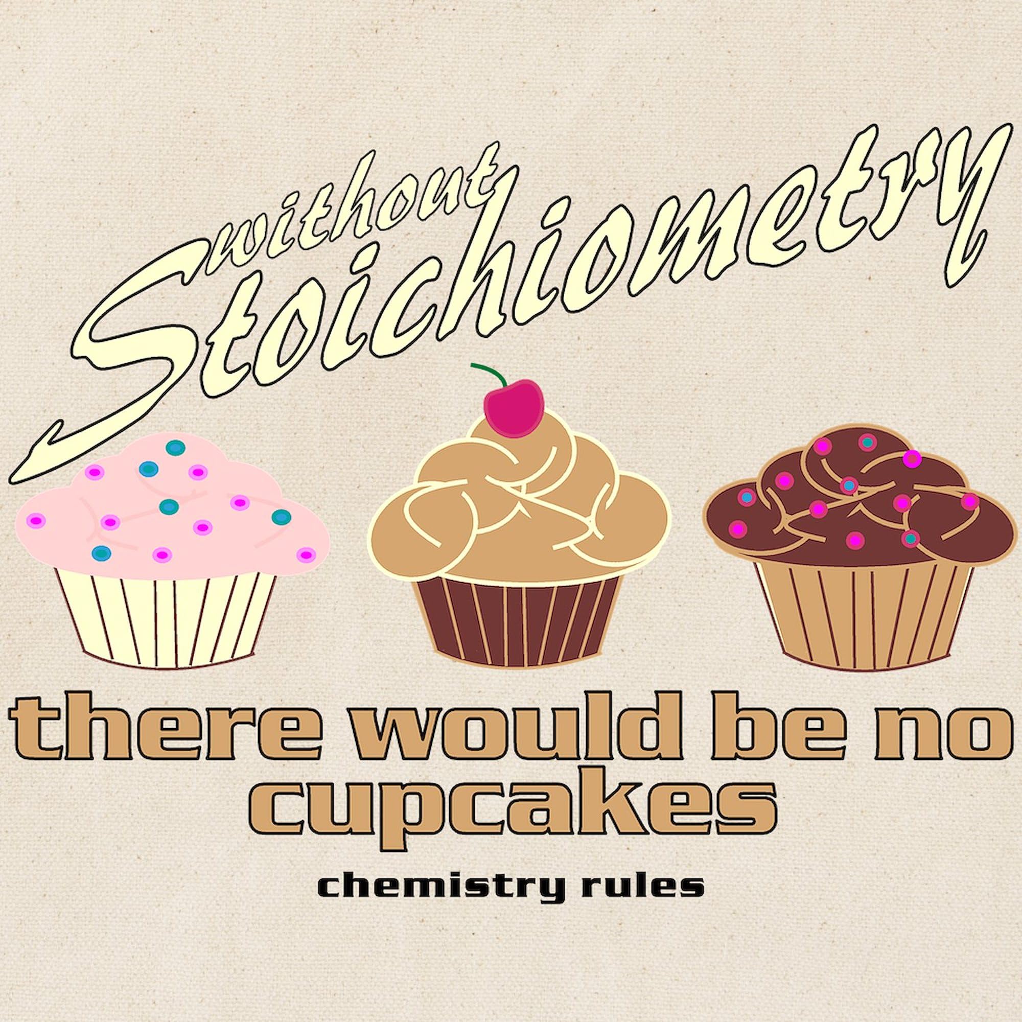 Chemistry Cupcakes Tote Bag - Natural Canvas Reusable Shopping Bag for Groceries, Beach & School | Eco-Friendly Cotton Tote with Science Design
