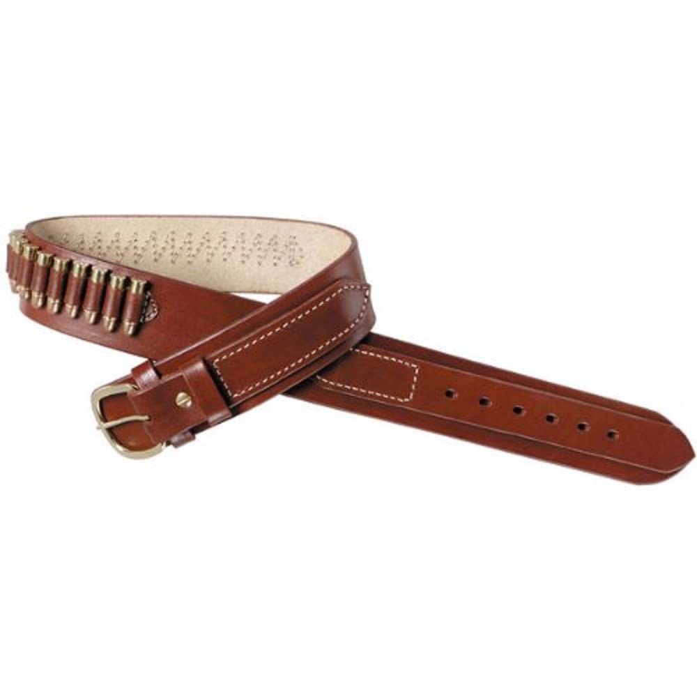 TRIPLE K 74007 740 Deluxe Cartridge Belt for 38 Cal - Premium Walnut Oil Finish, Large Size - Perfect for Hunting, Shooting Sports & Outdoor Adventures