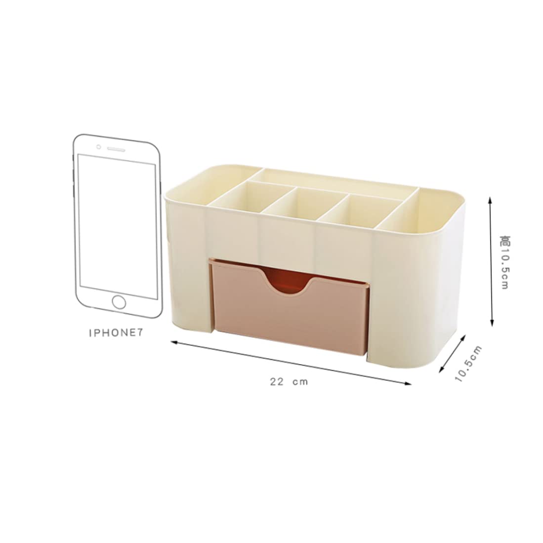 Stackable Makeup Organizer with Drawers - Pink Cosmetic Storage for Vanity Table, Bathroom Countertop & Office Desk - Perfect for Organizing Makeup, Jewelry, Pens & More