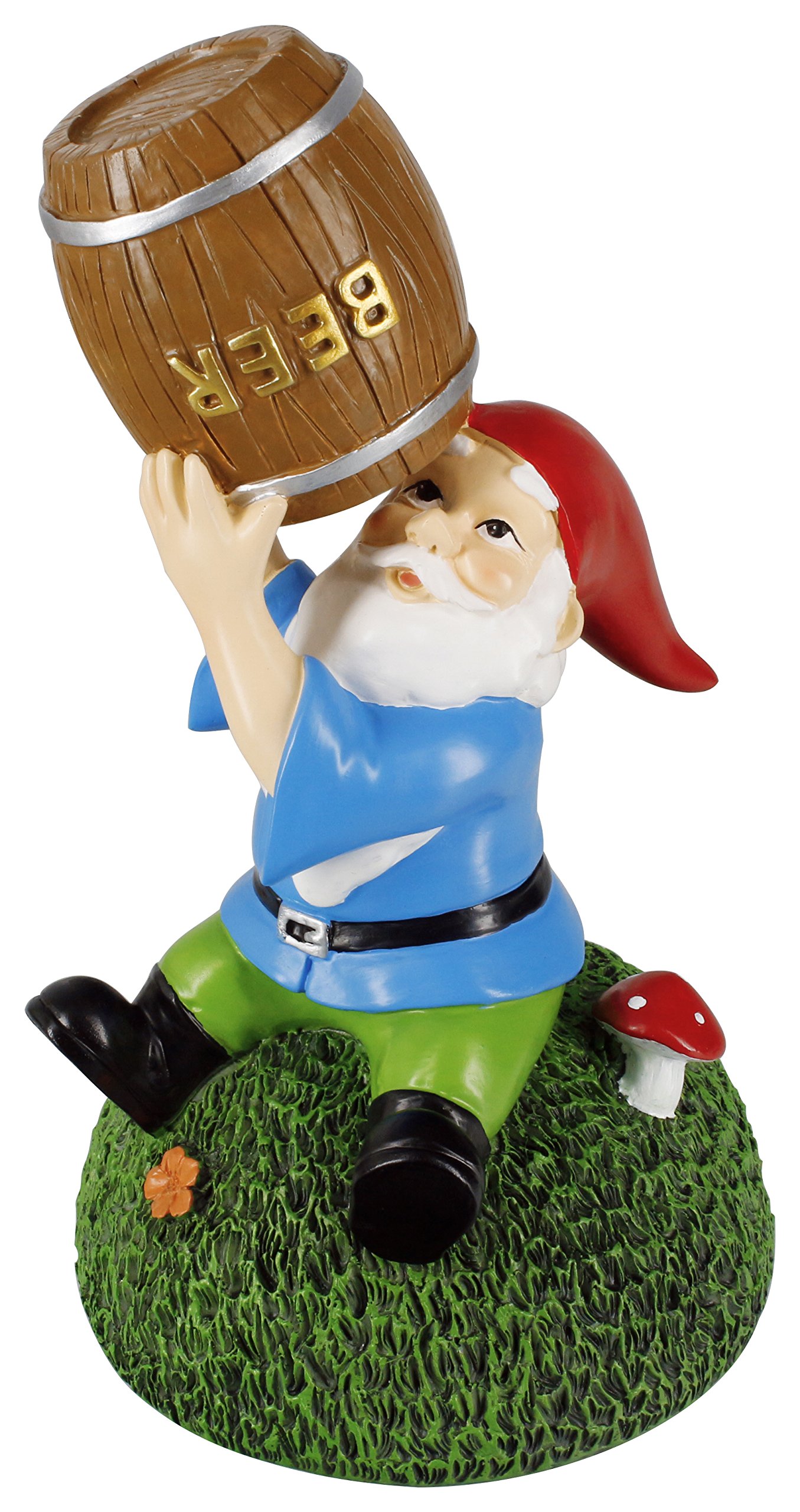 Funny Drunk Garden Gnome Statue - 8.45in Outdoor Lawn Ornament & Beer Drinking Decor for Gardens, Patios & Backyards | Perfect Gift for Beer Lovers & Unique Yard Decoration