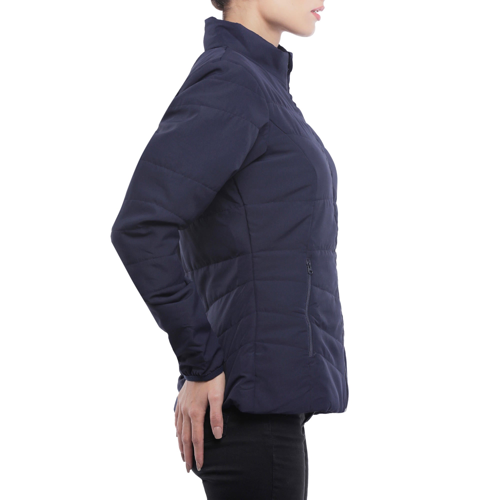Forclaz Women's Lightweight Synthetic Insulated Padded Jacket for Hiking & Backpacking - Warm & Water-Resistant for 32°F - Perfect for Mountain Adventures & Outdoor Travel