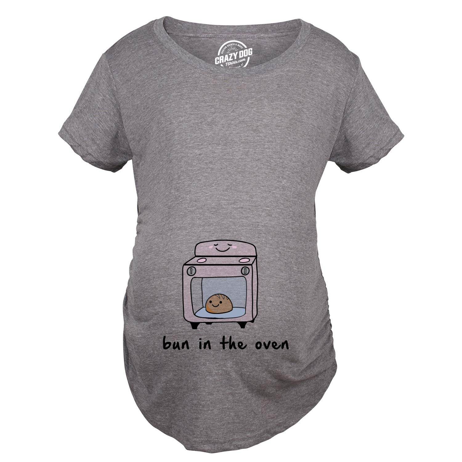 Funny Pregnancy Announcement T-Shirt - Maternity 'Bun in The Oven' Baby Tee for Expecting Moms | Perfect for Gender Reveal, Baby Shower & Maternity Photos
