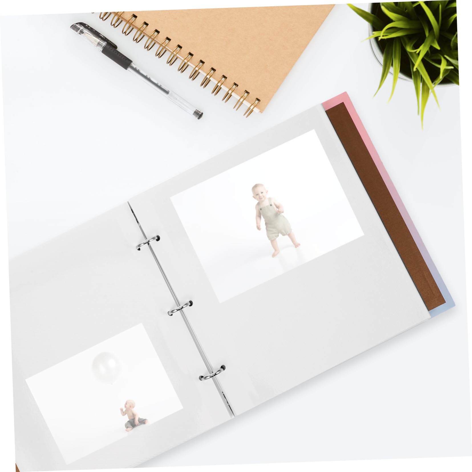 PLAFOPE Photo Album - Scrapbook for Keepsakes, Memories & Special Moments | Acid-Free Paper Photo Book for Girls, Women & Family | Perfect for Weddings, Baby Photos & Travel Memories