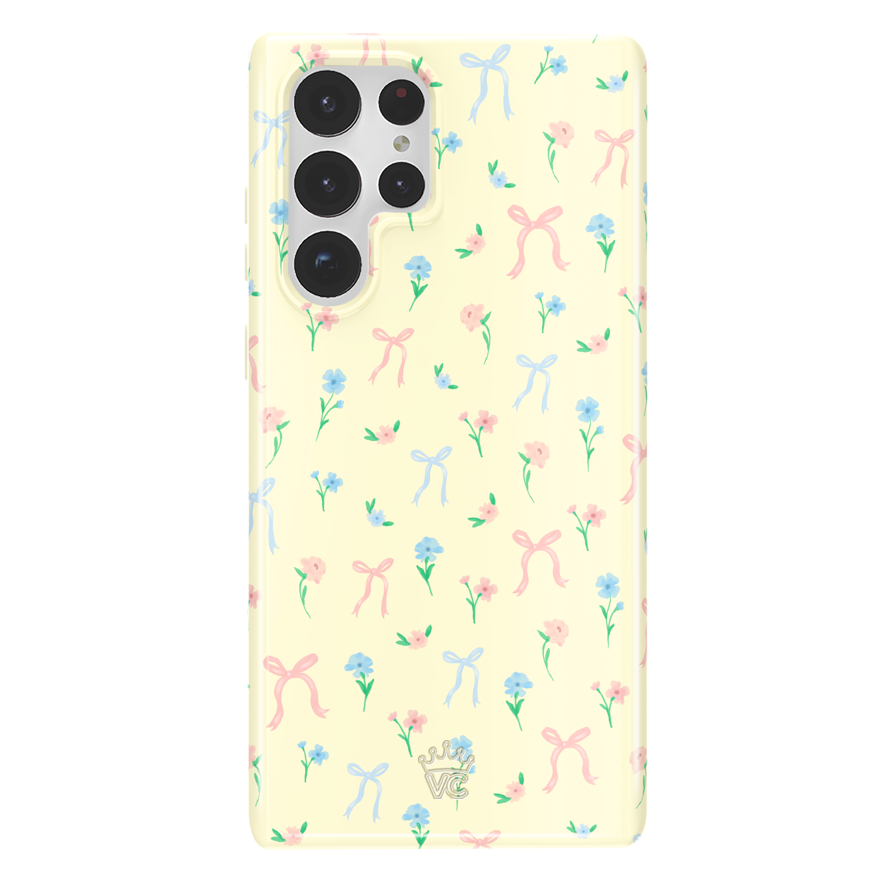 Buttercup Bows Cute Floral Samsung Phone Case - Protective Slim Fit Cover for Samsung Galaxy S23/S22/S21 - Perfect Gift for Women & Girls, Ideal for Everyday Use, Work & School