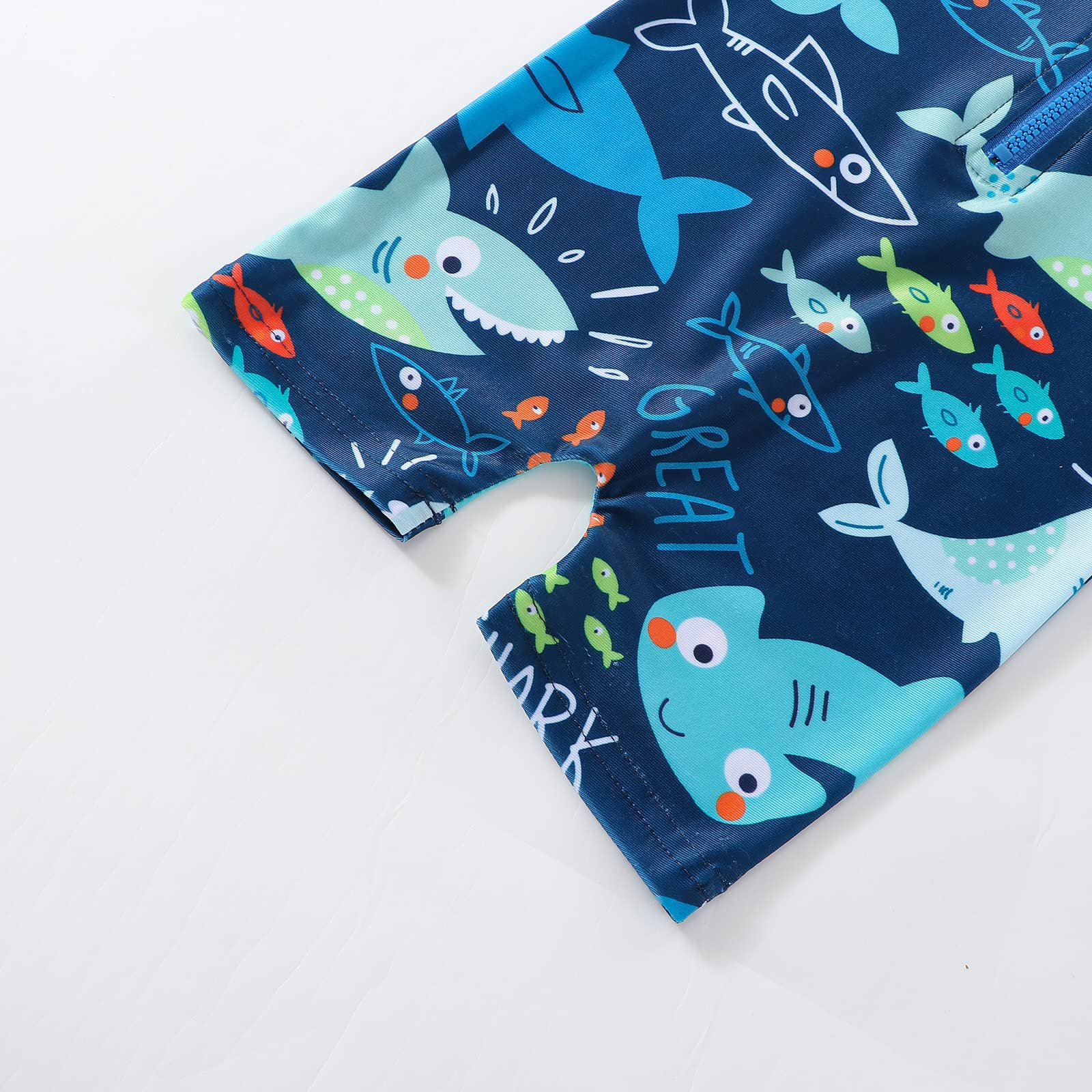 MERSARIPHY Toddler Boys & Girls Rash Guard Swimsuit - UPF 50+ Sun Protection, Cartoon Print Baby Swimwear for Beach, Pool & Water Play