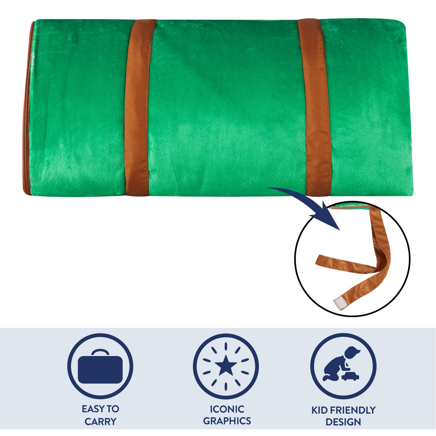 Idea Nuova Hooded Slumber Bag - Cozy Fleece Sleeping Bag for Kids & Adults - Perfect for Sleepovers, Camping & Indoor Lounging