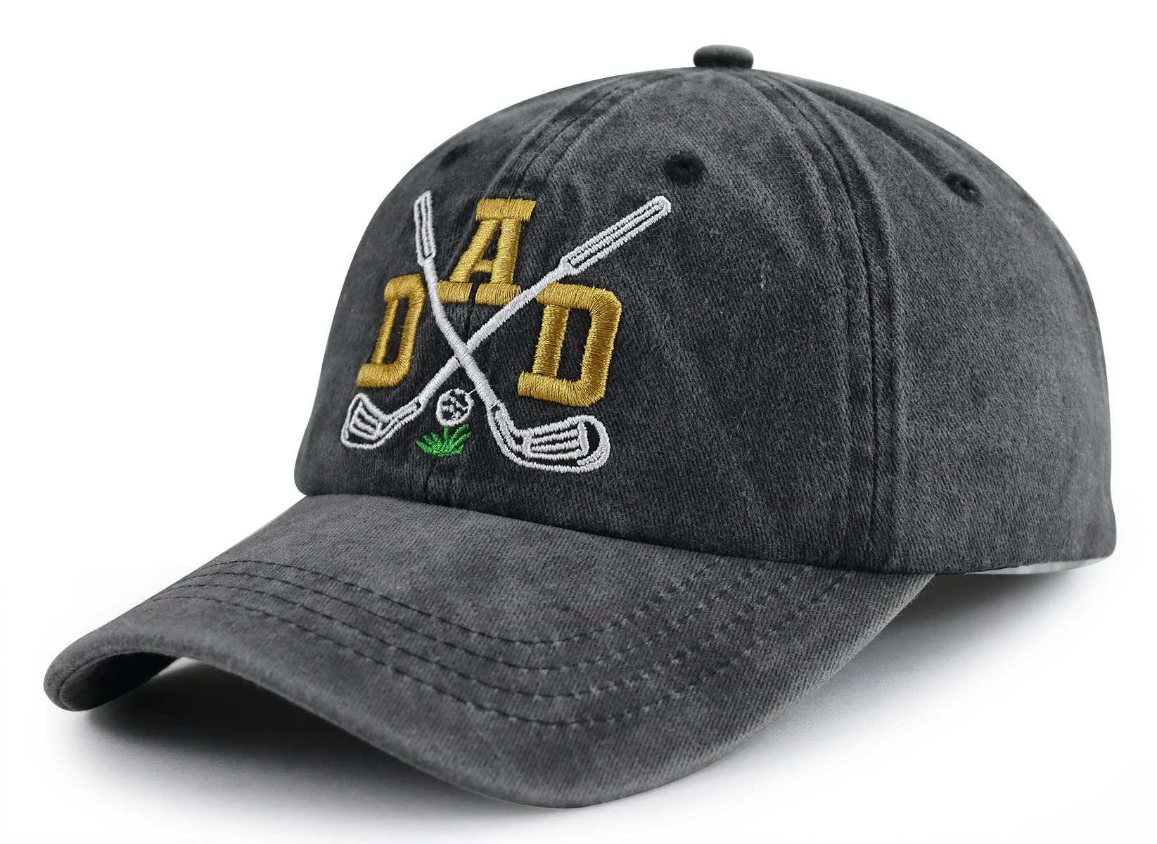 Funny Golf Dad Hats for Men - Adjustable Cotton Embroidered Baseball Cap for Fathers Day, Golf Outings & Casual Wear