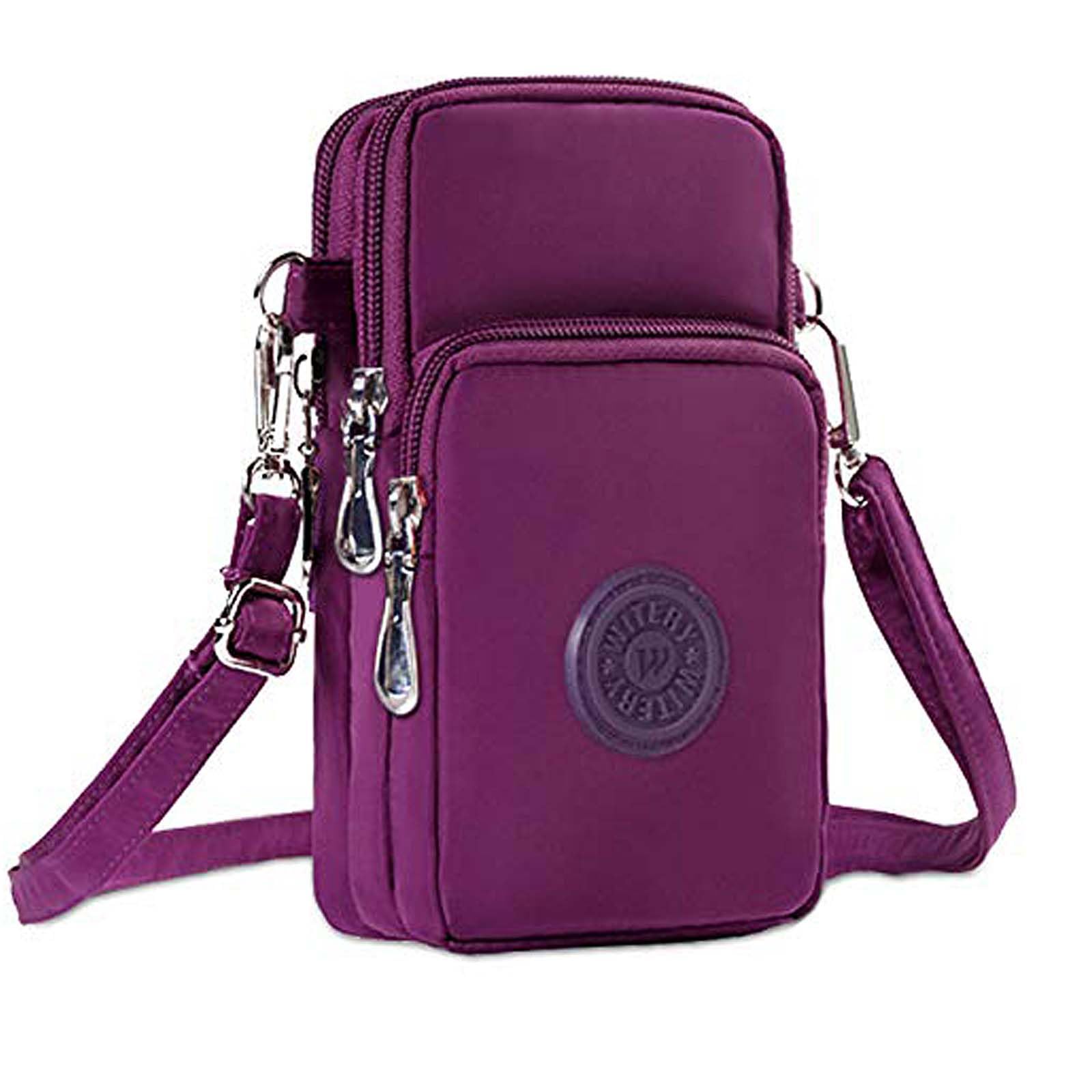 WITERY Waterproof Nylon Crossbody Phone Purse for Women - Stylish Smartphone Wallet Bag with Adjustable Strap | Perfect for Travel, Shopping & Daily Use