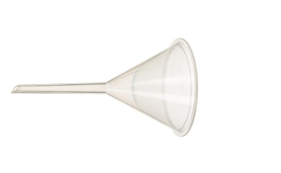 ASW 75mm (3 Inch) Plastic Funnel - Polypropylene Lab Funnel for Chemistry, Home Brewing & DIY Projects - Durable & Chemical Resistant