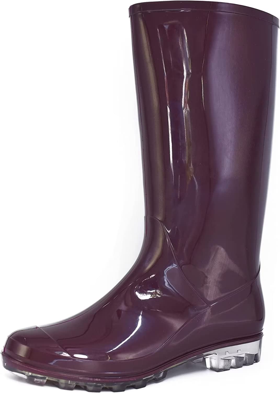 DaeRainy Women's Knee High Waterproof Rain Boots - Slip On Garden Boots for Walking, Hiking & Outdoor Activities