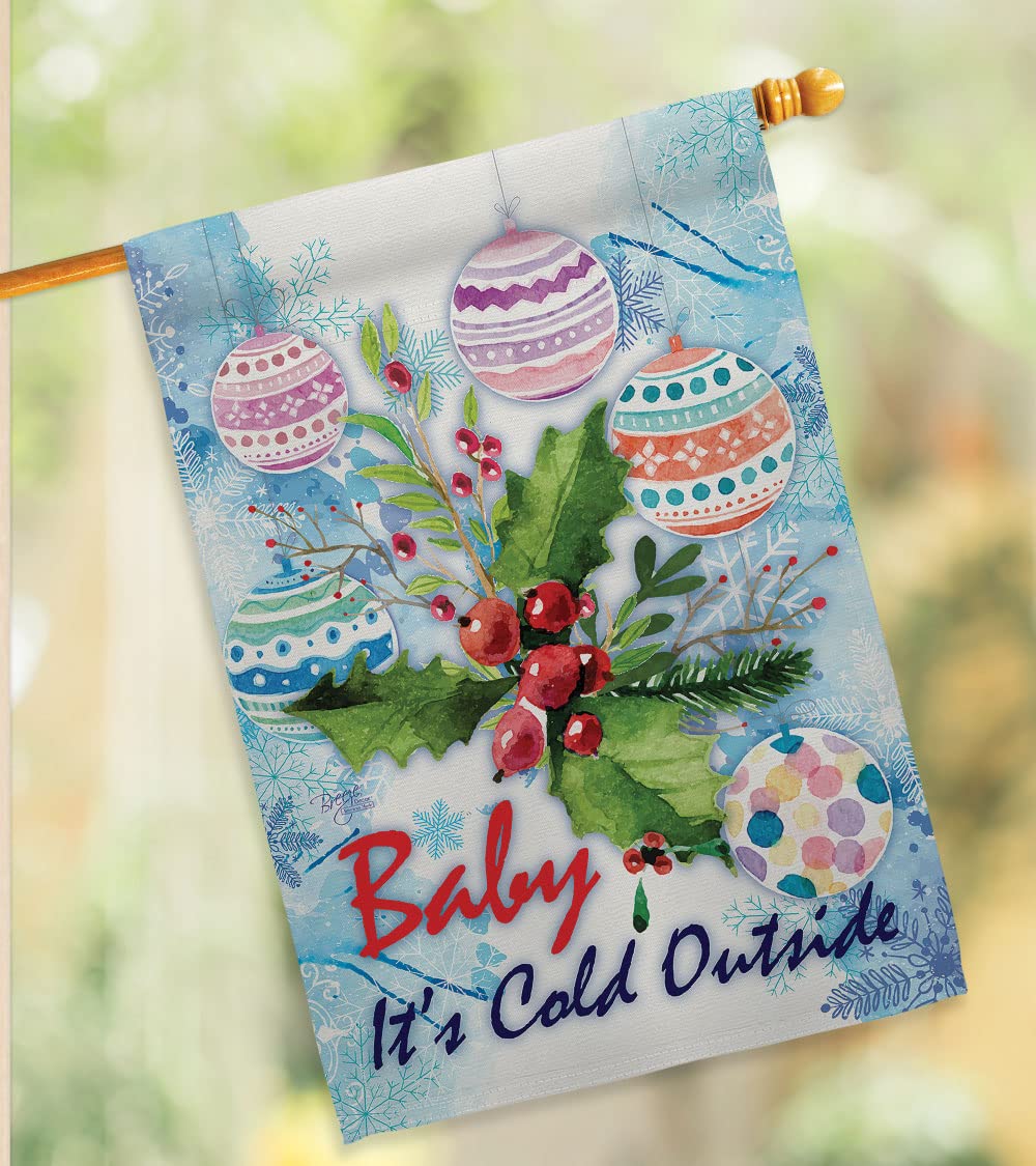 Winter Wonderland House Flag Set 28x40