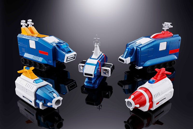 Bandai Soul of Chogokin GX-88 Armored Fleet Dairugger XV (Vehicle Voltron) Die-Cast Action Figure Toy - Collectible Robot Model for Anime Fans & Display