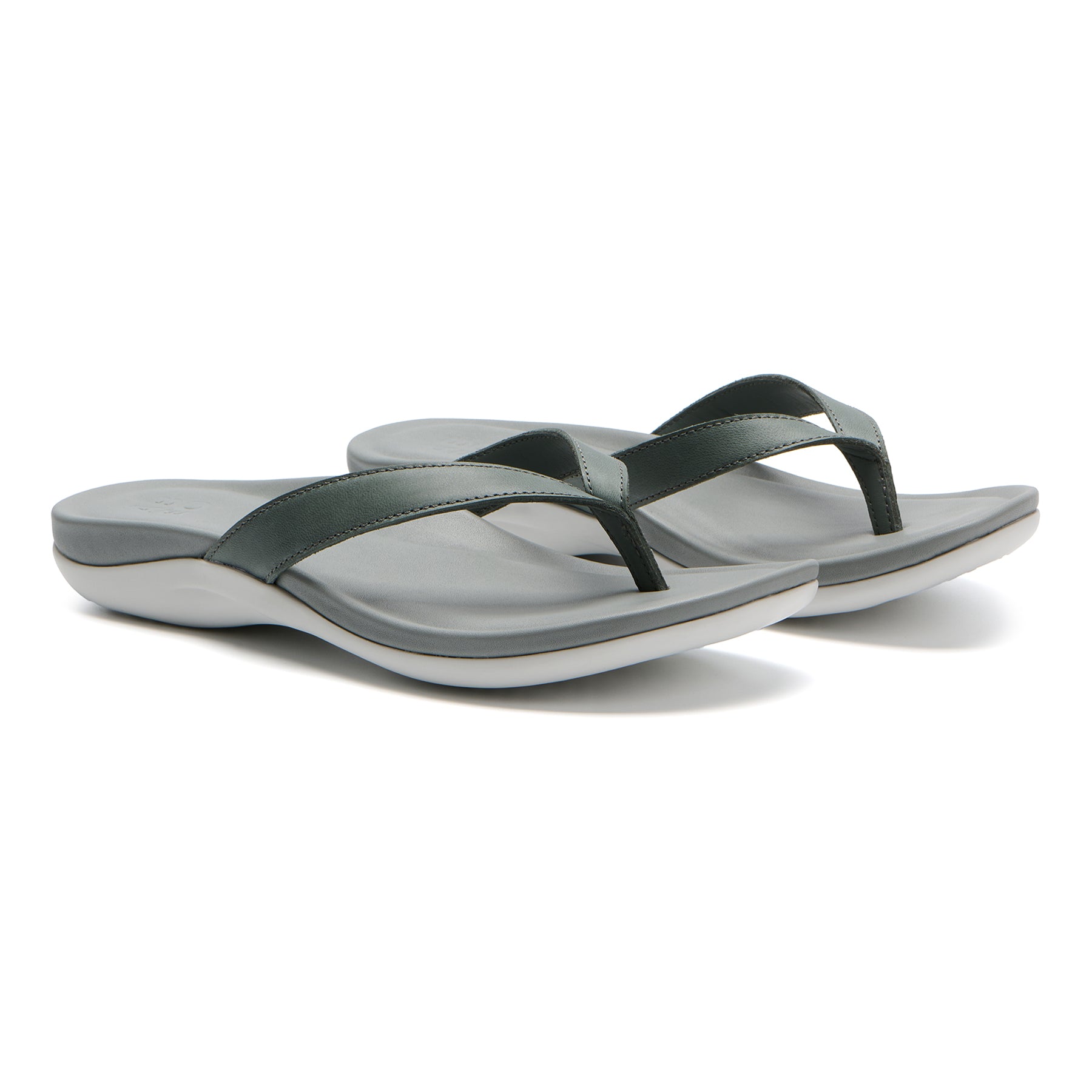 Abeo Oasis Comfortable Flip Flops for Men & Women - Lightweight & Supportive Sandals in Castor Grey | Perfect for Beach, Pool, and Summer Walking
