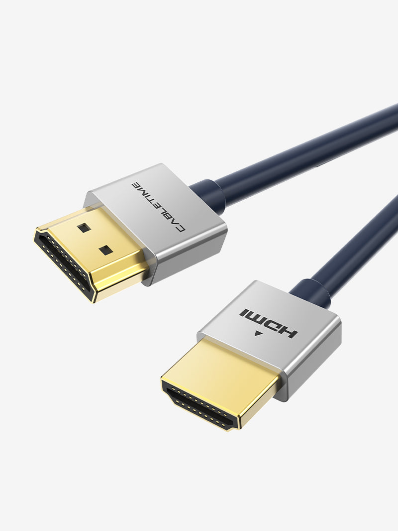 Ultra Thin 4K HDMI Cable 2.0 High Speed 18Gbps - Compatible with PS4, TV, Projector, Monitor - Perfect for Gaming, Home Theater & Office Setup