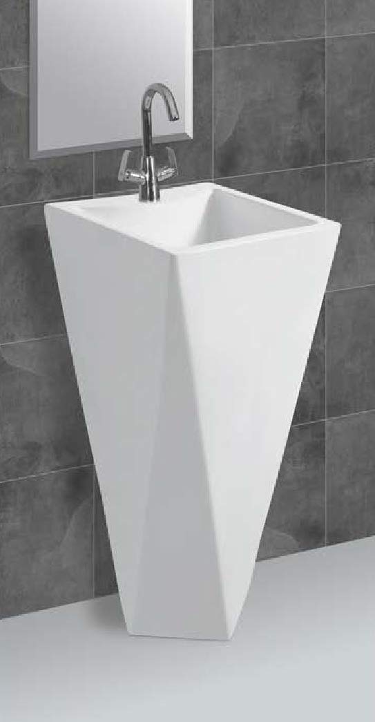 Ceramic Pedestal Sink 19x19x32